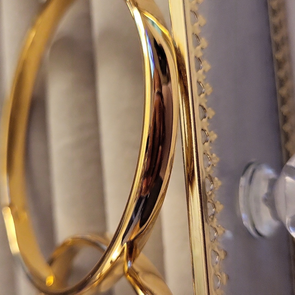Gold Filled Bangle Braclets (Goldfilled Is Gold Over Solid Metal) Last For Yrs - Picture 2 of 15